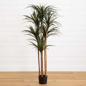 5.5’ giant yucca artificial tree uv resistant