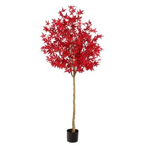 6’ autumn maple artificial fall tree